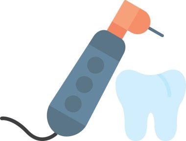 Diş Sondajı Düz Simge Tasarımı