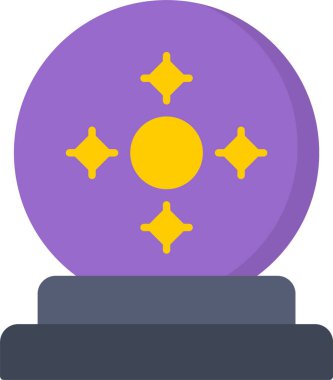 Falcı Düz Simge Tasarımı