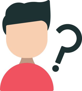 Sorular Düz Simge Tasarımı