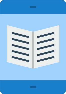 Ebook Düz Simge Tasarımı