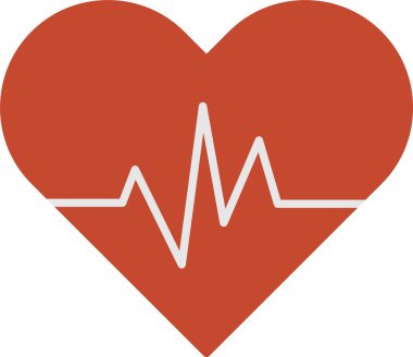 Kalp Atışı Düz Simge Tasarımı
