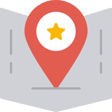 Gps Düz Simge Tasarımı