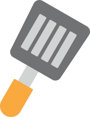 Spatula Düz Simge Tasarımı