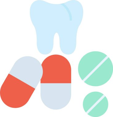 Haplar Düz Simge Tasarımı