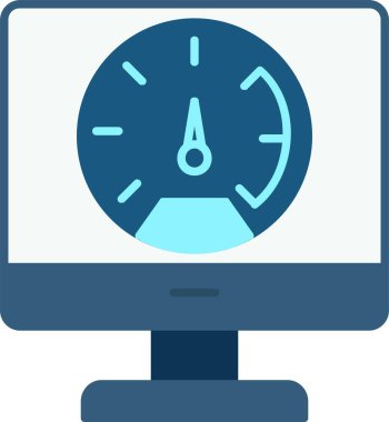 Hız Testi Düz Simge Tasarımı