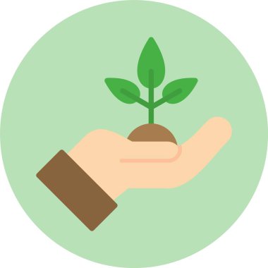 Bitki Düz Simgesi Tasarımı Kaydet