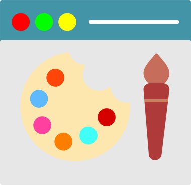 Düz Boya Simgesi Tasarımı