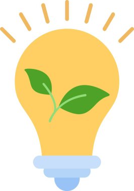 Ampul Düz Simge Tasarımı