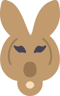 Kanguru Düz Simge Tasarımı