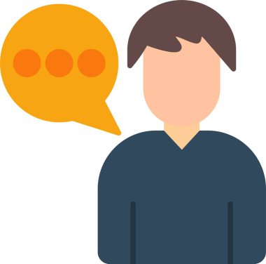 İletiler Düz Simge Tasarımı