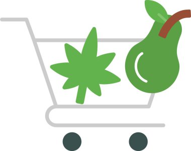 Cart Düz simge tasarımı