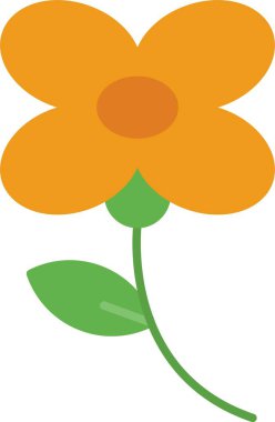 Safflower Düz Simge Tasarımı