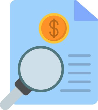 Soruşturma Düz Simge Tasarımı