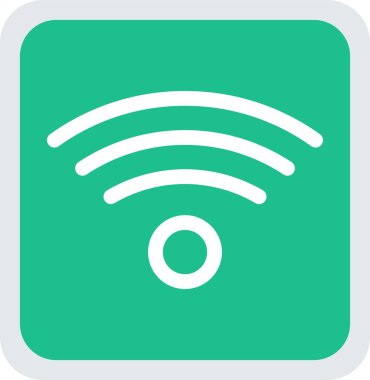WiFi düz simgesi tasarım