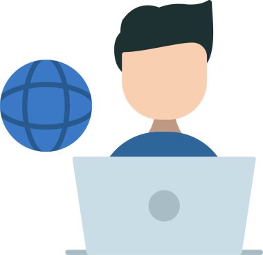 Serbest Çalışan Düz Simge Tasarımı