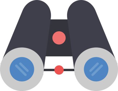 Dürbün Düz Simge Tasarımı