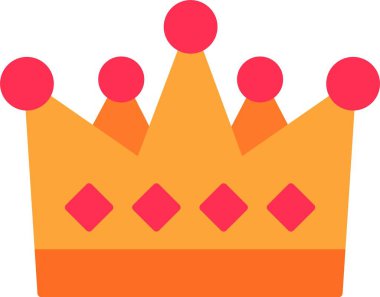 Crown Düz Simge Tasarımı