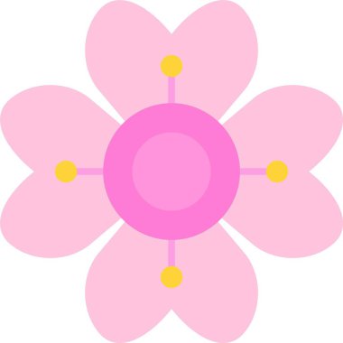 Ortanca Düz Simge Tasarımı