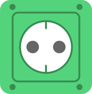 Soket Düz Simge Tasarımı