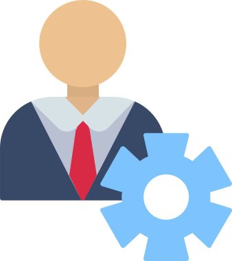 Yönetim Düz Simgesi Tasarımı