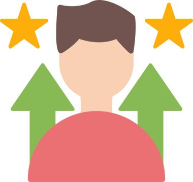 Kariyer Tanıtımı Düz Simge Tasarımı