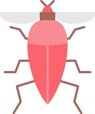 Böcek Düz Simgesi Tasarımı