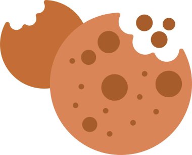 Kurabiyeler Düz Simge Tasarımı