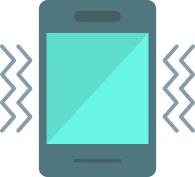 Titreşim Düz Simgesi Tasarımı