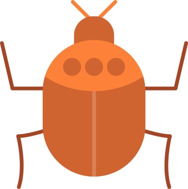 Böcek Düz Simgesi Tasarımı