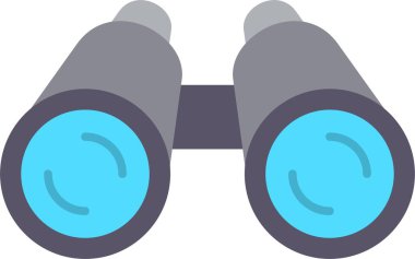 Dürbün Düz Simge Tasarımı