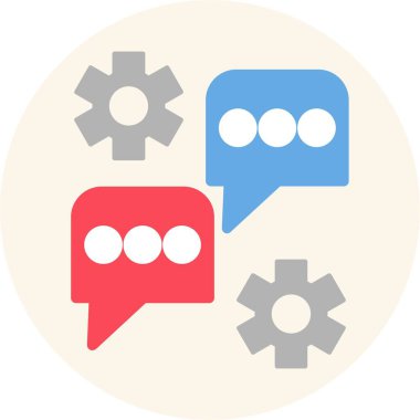 Sohbet Düz Simgesi Tasarımı