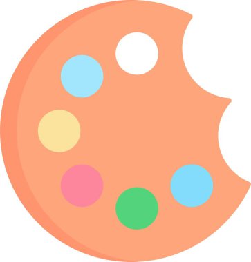 Palet Düz Simge Tasarımı Boyanıyor