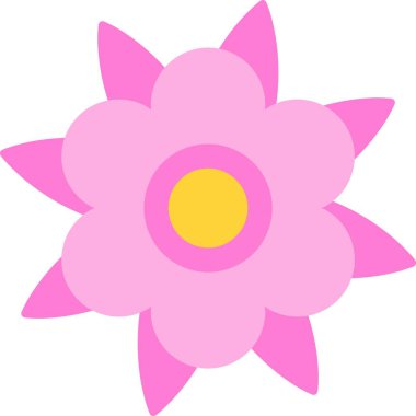 Dahlia Düz Simge Tasarımı