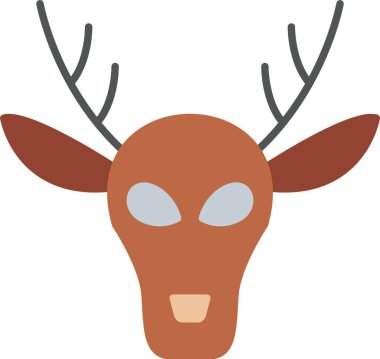 Geyik Düz Simgesi Tasarımı