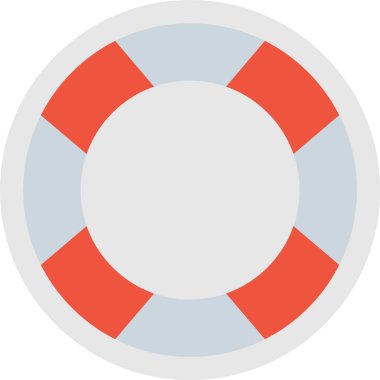 Lifebuoy Düz Simge Tasarımı