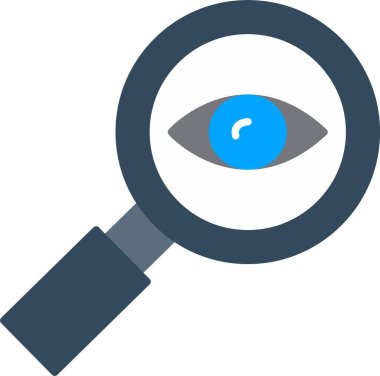 Oftalmoloji Düz Simge Tasarımı