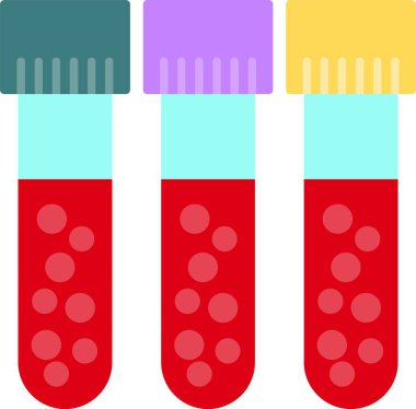 Kan Testi Düz Simge Tasarımı