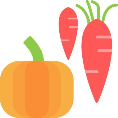 Sebzeler Düz Simge Tasarımı