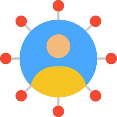 avatar düz simge tasarımı