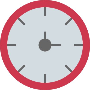 Saat düz simgesi tasarımı