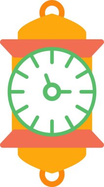 Saat düz simgesi tasarımı