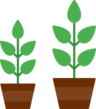 Bitki Düz Simge Tasarımı Büyüt