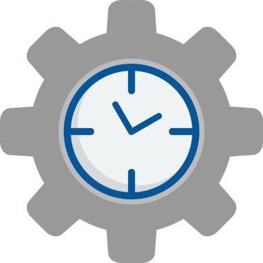 Etkili Zaman Düz Simgesi Tasarımı