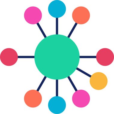 Diyagram Düz Simge Tasarımı