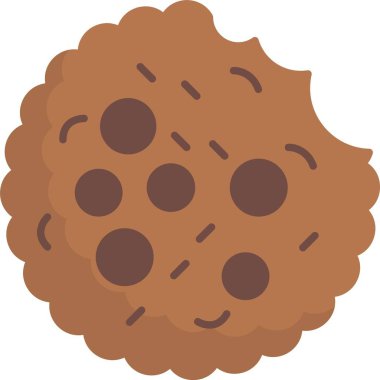 Cookie Düz Simge Tasarımı