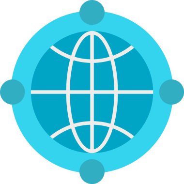 Dünya düz simgesi tasarım