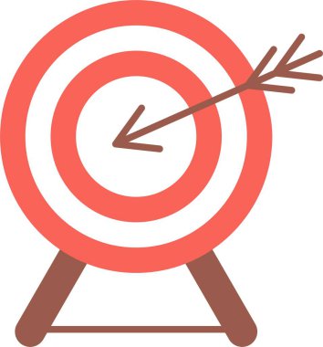 Hedefler Düz Simge Tasarımı