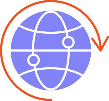 İnternet Düz Simge Tasarımı