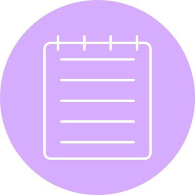 Not Satırı Çemberi Simgesi