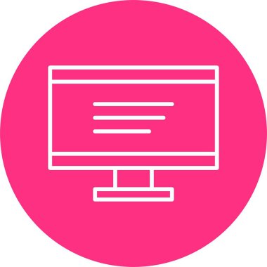 Lcd Satır Çemberi Simgesi